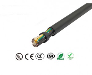 High-flexibility unshielded drag chain data cable